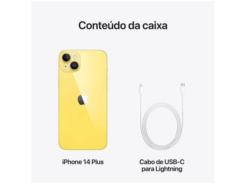 Apple iPhone 14 Plus 256GB Amarelo 6,7” 12MP iOS 5 - iPhone 14